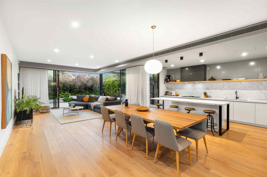 Semi open plan kitchen living room
